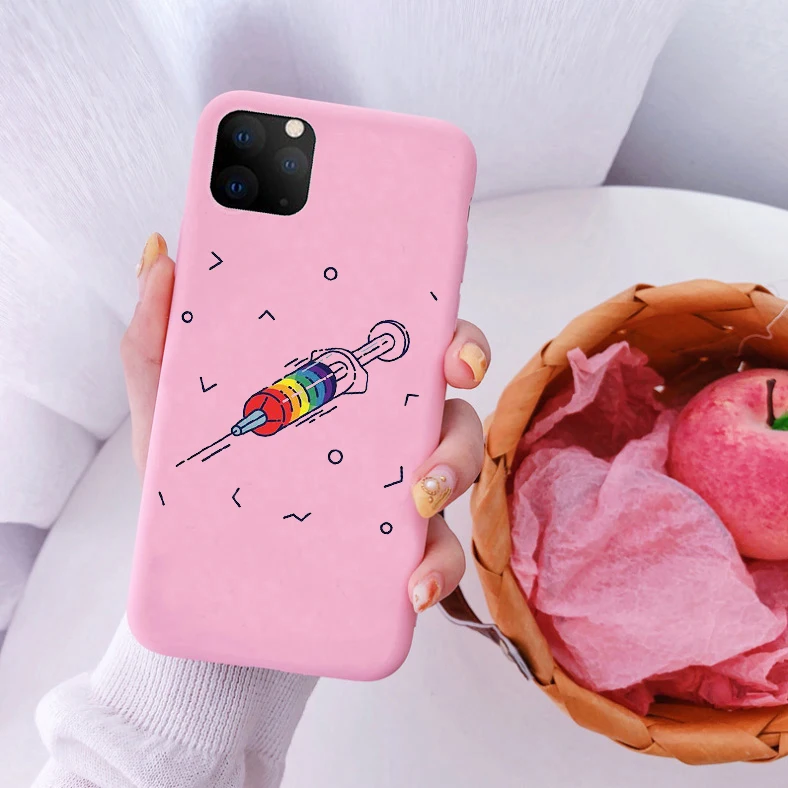 Силиконовый чехол для iPhone 11Pro MAX 12Pro 7 8Plus 12mini XR XSMAX SE | Мобильные телефоны и