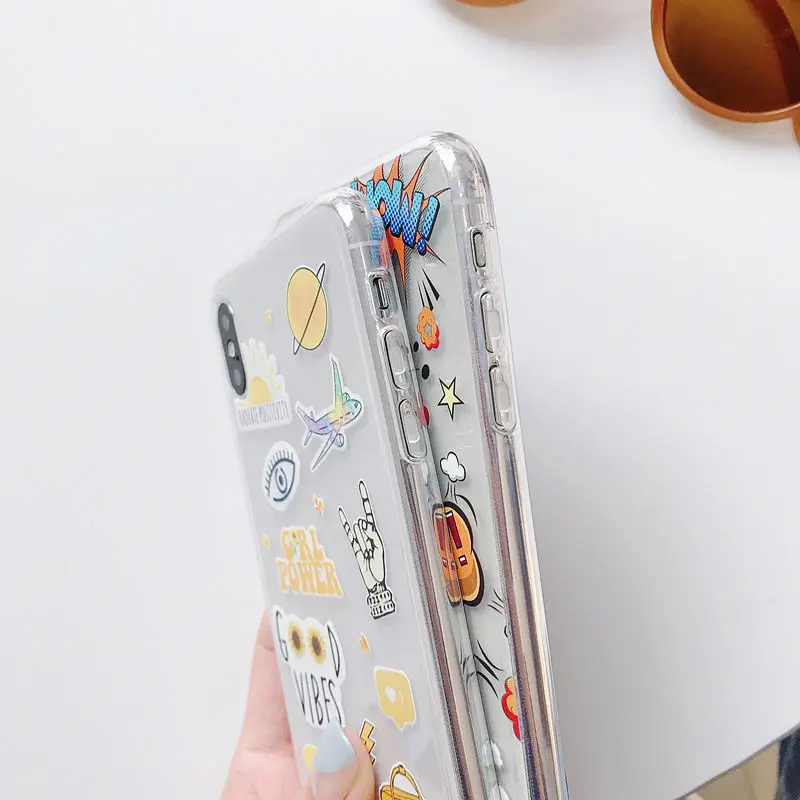 Забавный художественный абстрактный чехол для телефона Lovebay для iPhone 11 Pro X XR XS Max 7 8 6 6s Plus 5 5S SE прозрачный мягкий чехол из ТПУ с надписью