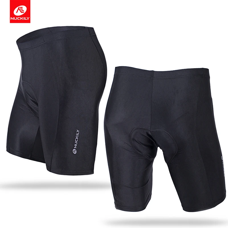 Велосипедные мужские шорты NUCKILY удобное нижнее белье унисекс черного цвета с 3D