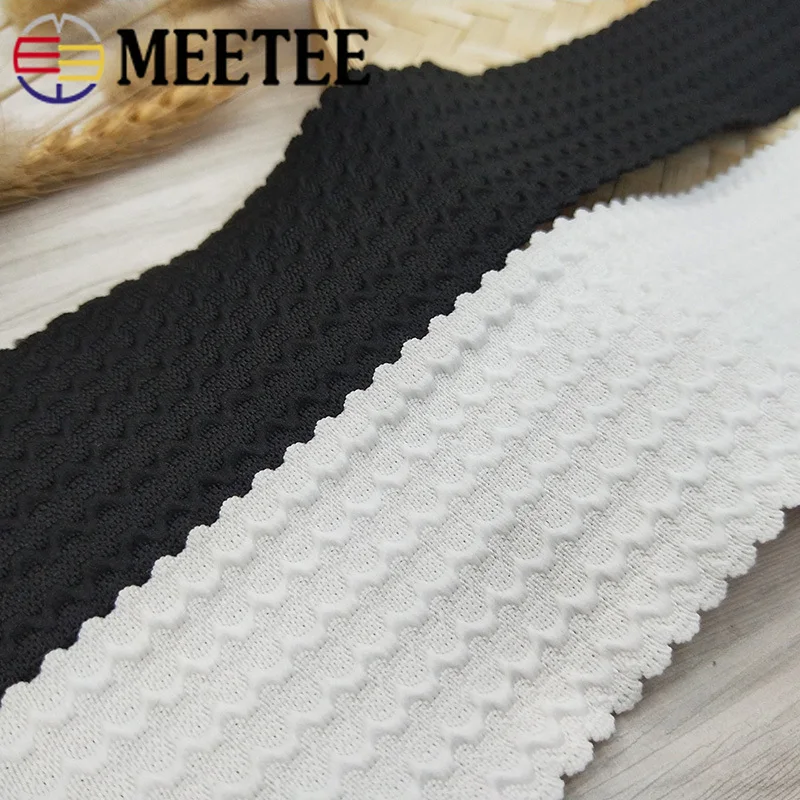 Meetee 20 метров эластичные ленты 10 мм ширина для нижнего белья Наплечная бретелька для бюстгальтера ремни для купальников украшение для ноутбука DIY аксессуары