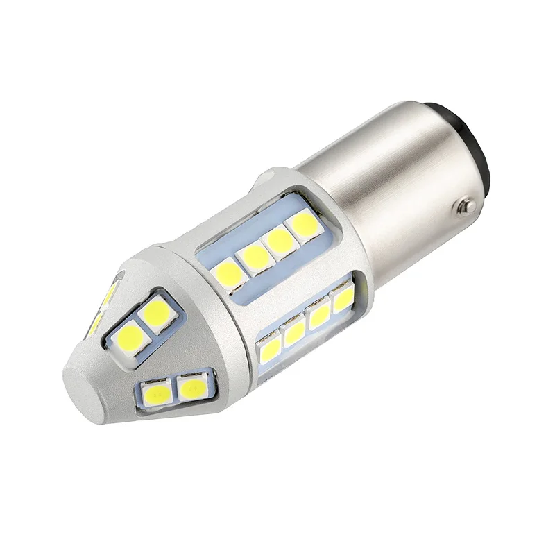 2XDaytime бег светильник DRL 1157 BAY15D P21/5 Вт супер яркий 30 SMD 3030 светодиодный автомобиль