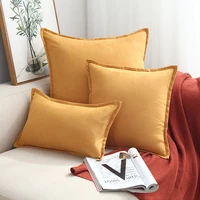soft suede cushion cover pink grey beige green pillow cover bedroom sofa decoration pillowcase 30x50cm45x45cm pillows