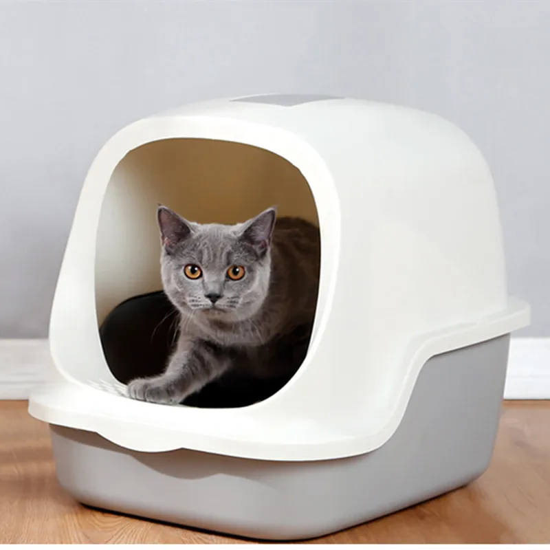 

Cat Litter Box Fully Enclosed Cat Toilet Cat Poop Box Deodorant and Splash-proof Deodorant Cat Supplies Large Cat Box Poop