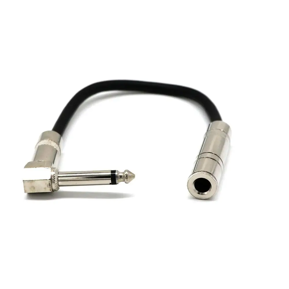 90 градусный стереофонический 3 5 мм штекер с моноканалом 6 35 Женский аудиокабель