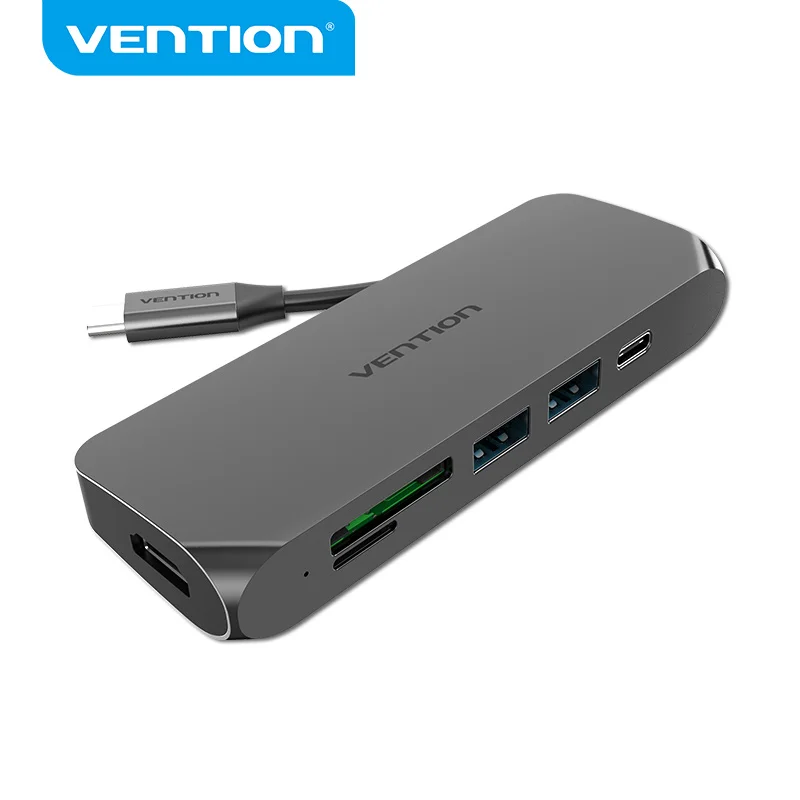 Концентратор Vention USB C концентратор HDMI Type с разъемом PD TF/SD док станция для MacBook Samsung