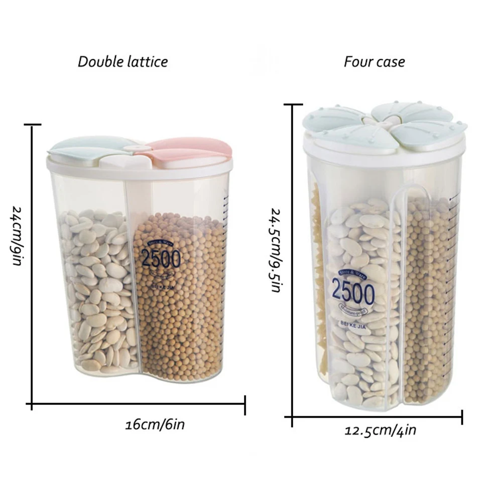 Пластиковые контейнеры для хлопьев сухой герметичный контейнер хранения