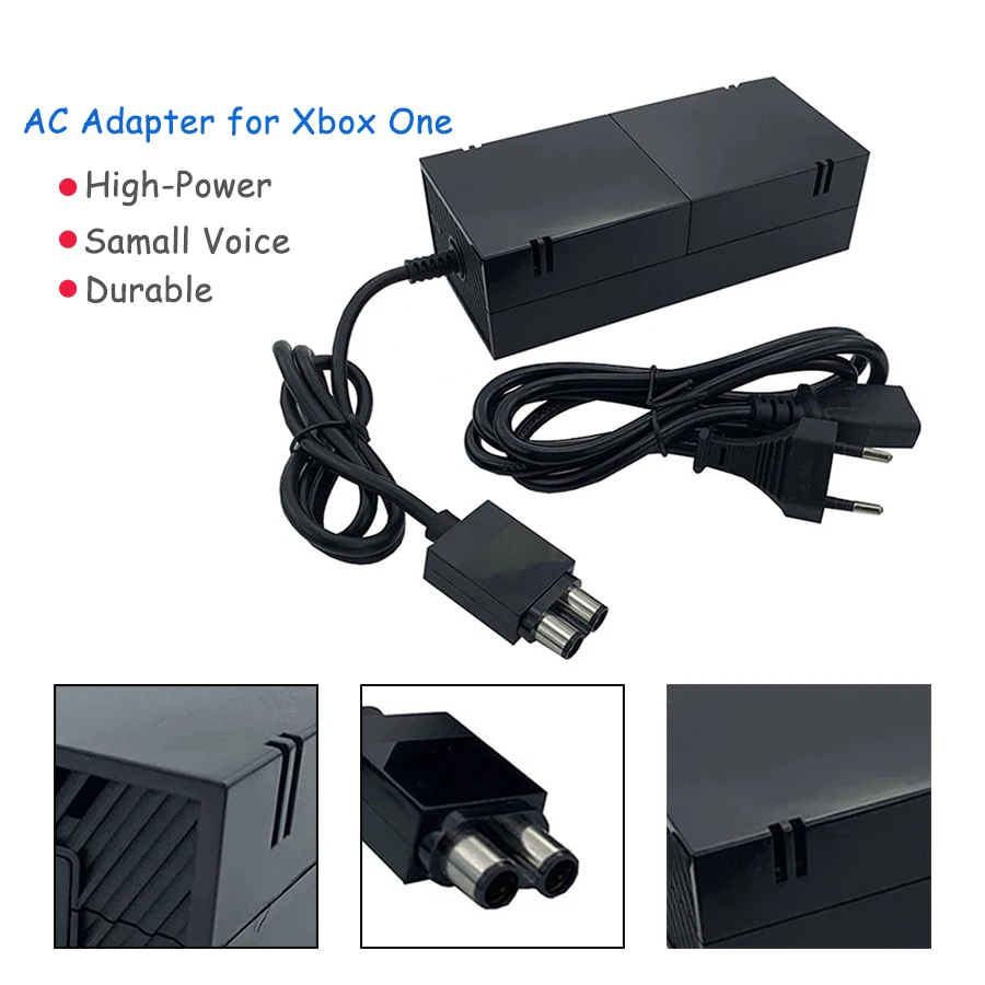 

UK EU US Plug AC Adapter for Xbox One Power Supply Replacement Charger Cable Brick for X-BOX ONE Adaptor New