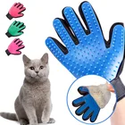 Перчатки для груминга кошек, щетка для вычесывания шерсти домашних питомцев, для удаления шерсти у кошек и собак, расческа для чистки и массажа