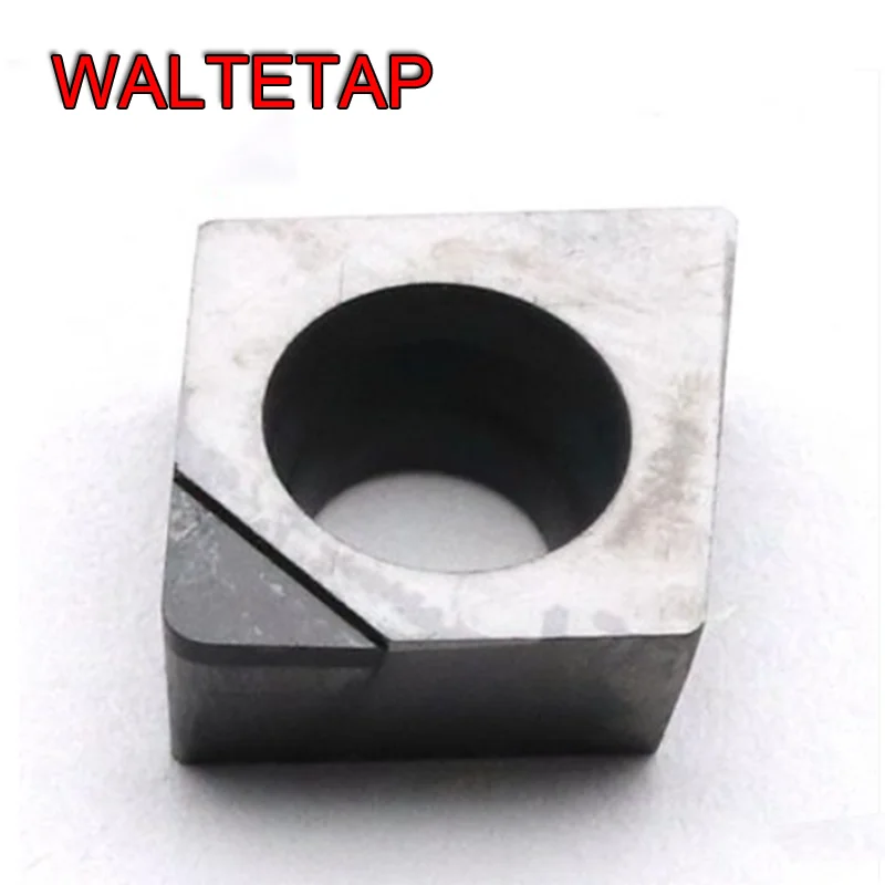 WALTETAP алюминиевое лезвие PCD токарный инструмент CCGT 060202 точный яркий токарный станок CBN высокотвердый материал токарный инструмент
