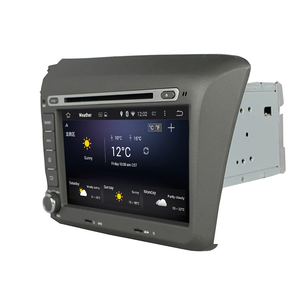 Автомобильный мультимедийный плеер на Android 9 0 с экраном 8 дюймов 2 Din PX6 для Honda CIVIC