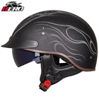 Винтажный мотоциклетный шлем GXT, полузащитный шлем в стиле ретро для мотокросса, с открытым лицом, для езды на мотоцикле