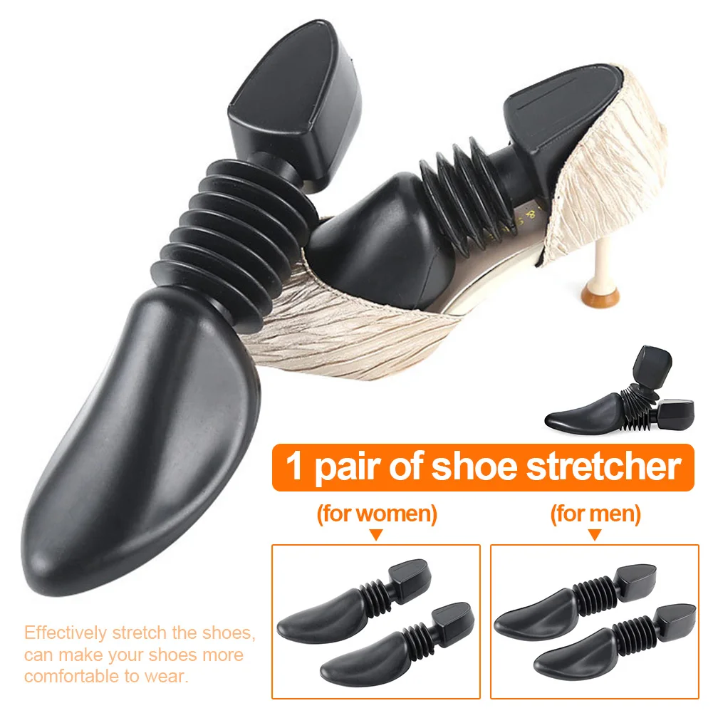 

2pcs Wear Resistant Adjustable Portable Universal Home Anti Wrinkle Plastic Elastic Spring Boots Expander Shaper Shoe Stretcher
