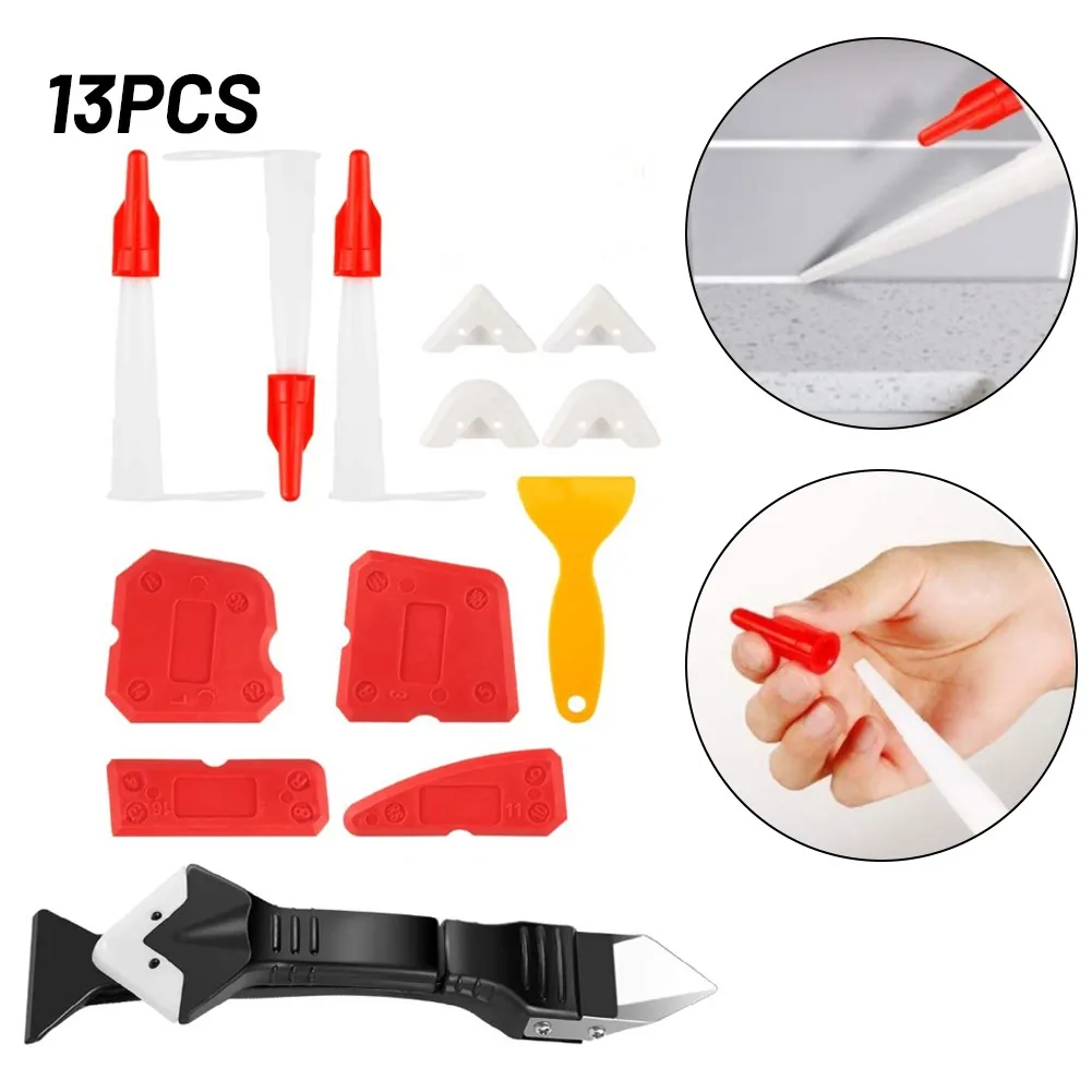 

13Pcs/Set Caulking Tools Caulking Tool Filling Glass Glue Squeegee Grout