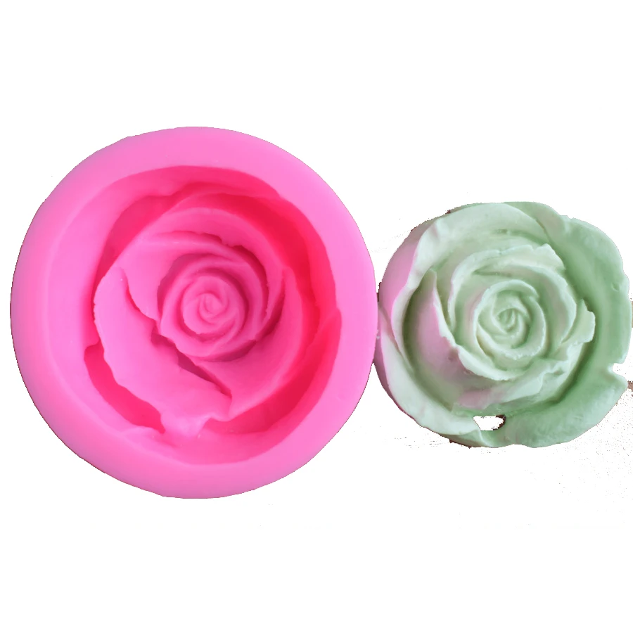 Big Size Rose Flower Silicone Soap Molds Embossed Peony Flowers Decoration Handmade Loaf Making Mould | Дом и сад