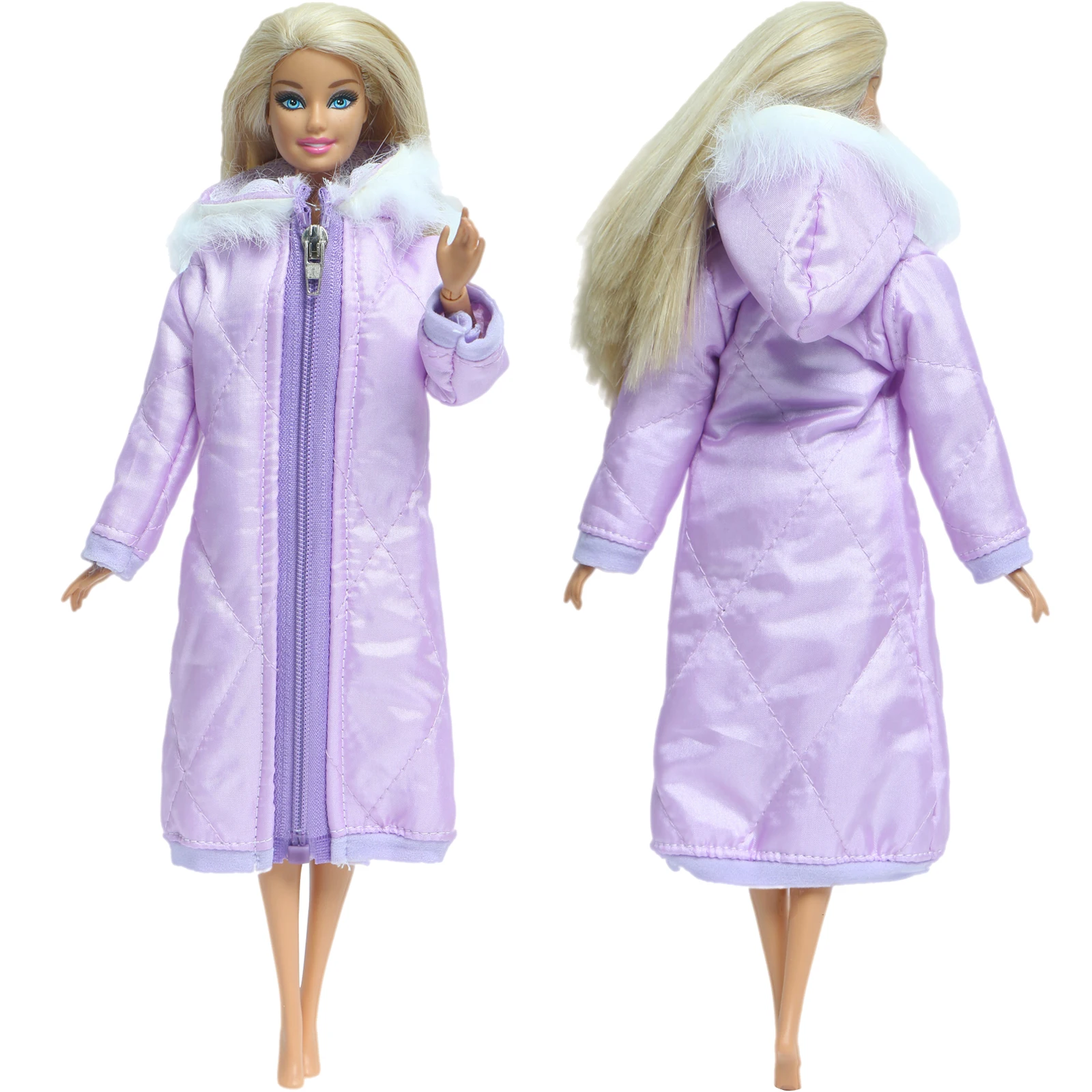 High Quality Pretty Long Coat Cotton Dress Skirt Winter Wear Warm Clothes for Barbie Doll 1/6 Jacket Accessories Kids DIY Toys | Игрушки и