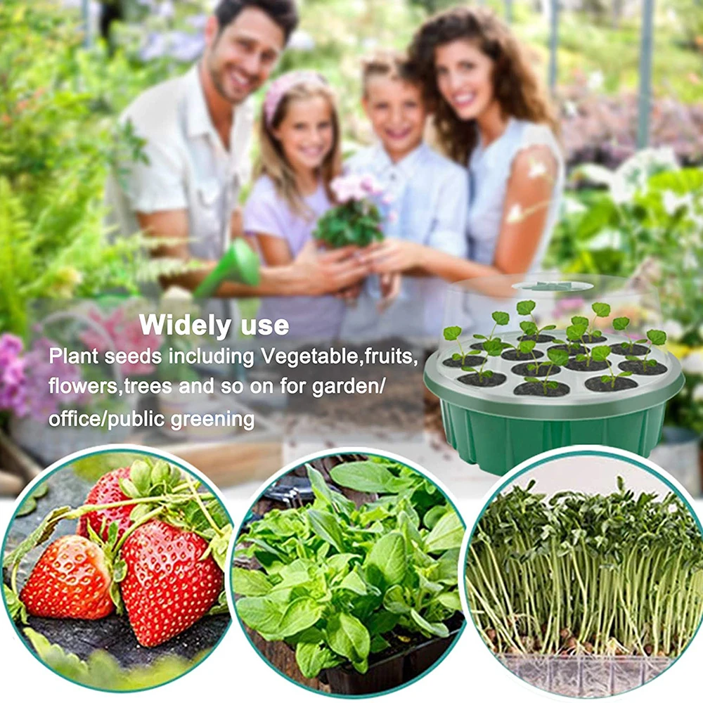 

5Pcs Cells ling Starter Tray Extra Strength Germination Plant Flower Pots Nursery Grow Box Propagation For Gardening