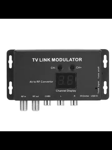 TM70 UHF TV LINK модулятор AV в RF преобразователь ИК удлинитель 21 канальный дисплей PAL/NTSC опциональный UHF tv link модулятор CA TV система