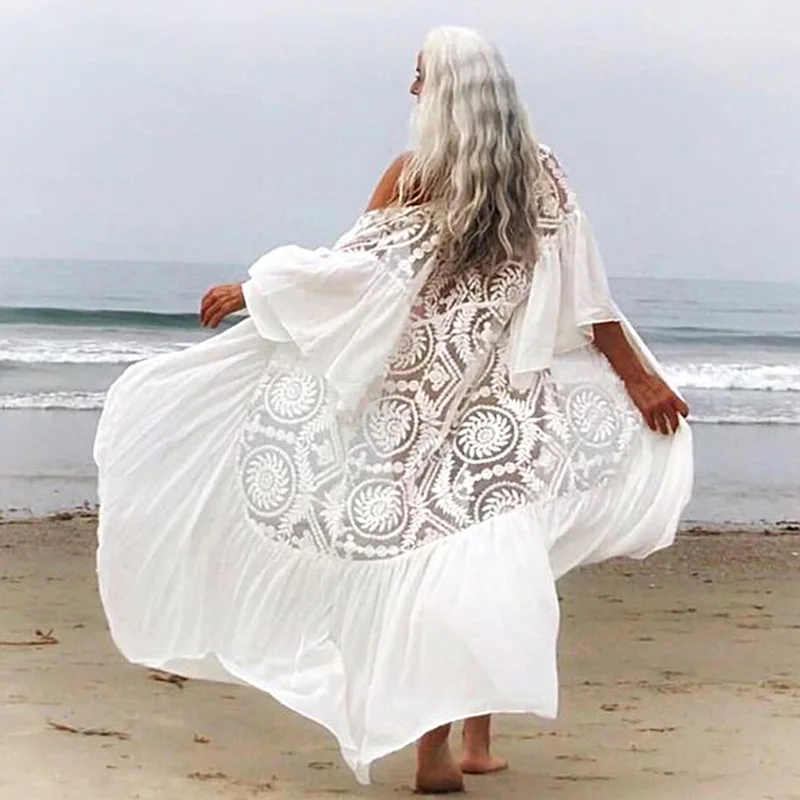 

Cover Up Beach Woman Dresses Trendy Coverup Bikini Sun Kaftan Cape Bathing Suit Women Capes Ups Swimwear Pareo Sarongs Swim