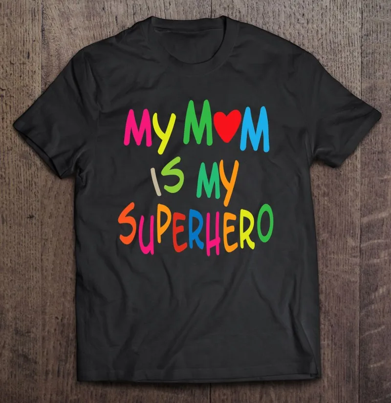 Футболка с принтом My Mom Is супергероя молодежи хороший подарок на день матери