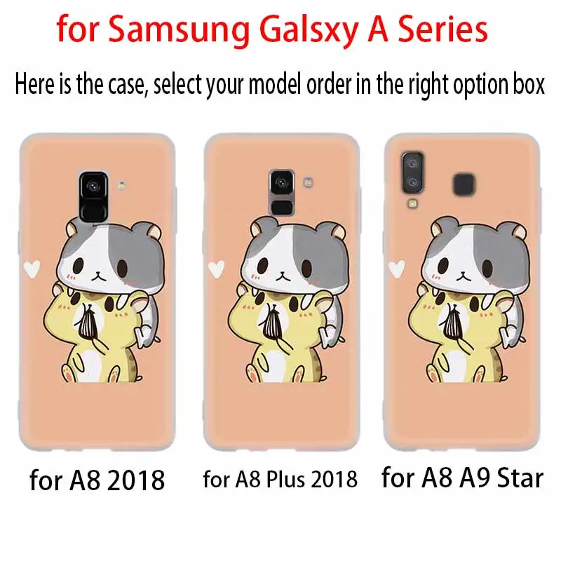 Kawaii Molang мультфильм аниме собака Кот чехол силиконовый для Samsung A6 A8 A7 A5 A3 Plus 2018 2017 2016