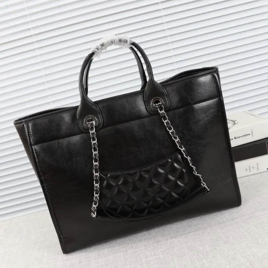 

Роскошная женская сумка-тоут, Высококачественная брендовая сумочка из воловьей кожи, сумка для покупок в итальянском стиле, Вместительная ...