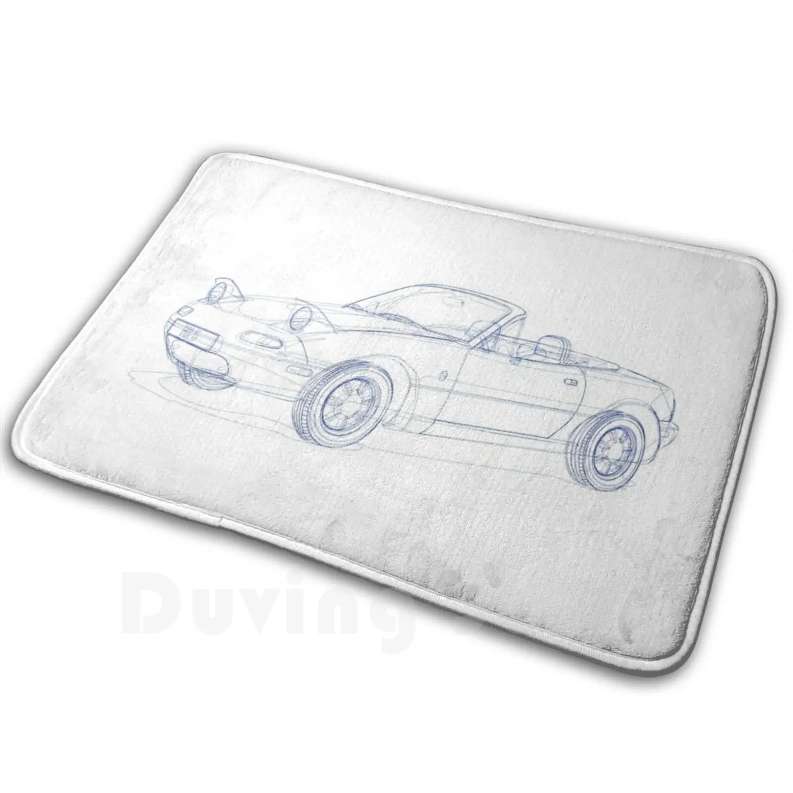 Коврик Mx5 с голубым контурным ковриком нескользящий коврик напольные коврики для