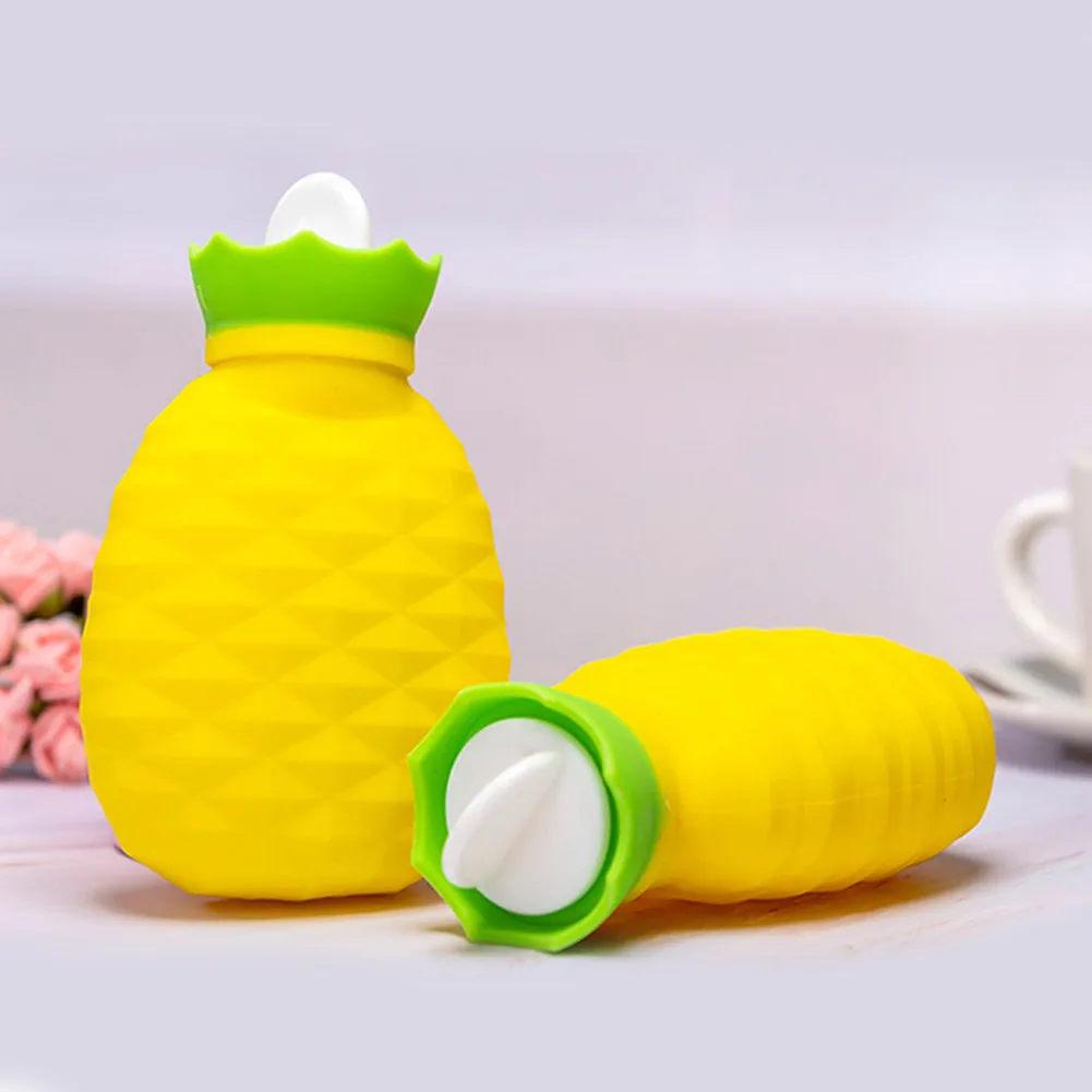 Экономичная силиконовая бутылка для горячей воды в форме ананаса грелка рук