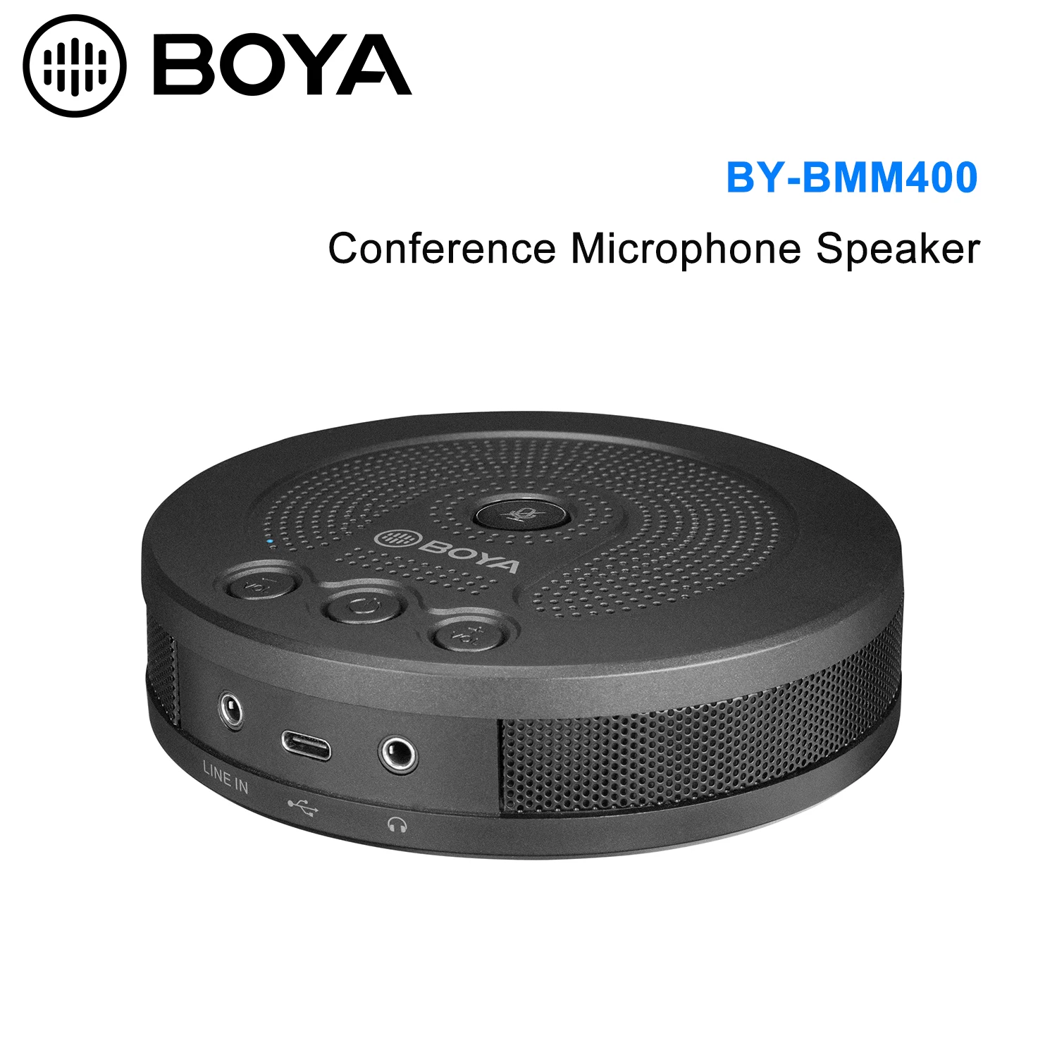 

BOYA BY-BMM400 Omnidirectional Conference Microphone with Speaker for 3.5mm TRRS Type-C USB Smartphone Tablet PC Laptop