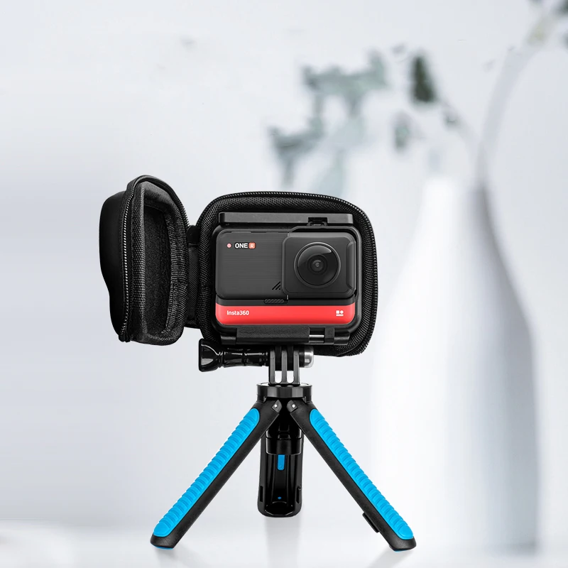 TELESIN 45M Underwater Housing Case Waterproof Protector Cover for Insta360 ONE R 360 Edition Camera Storage Accessories | Электроника