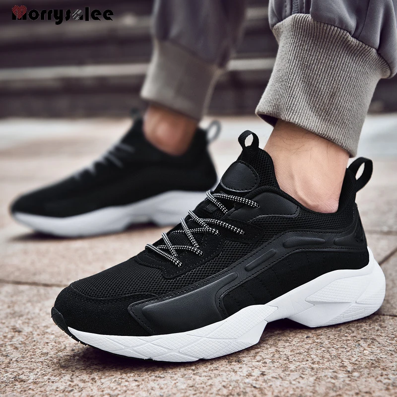 2022 New Sneakers Man Increase Dady Shoe Spring Summer Autumn Breahable Ligth Men's Fashion Casual  Plus Size Sneakers