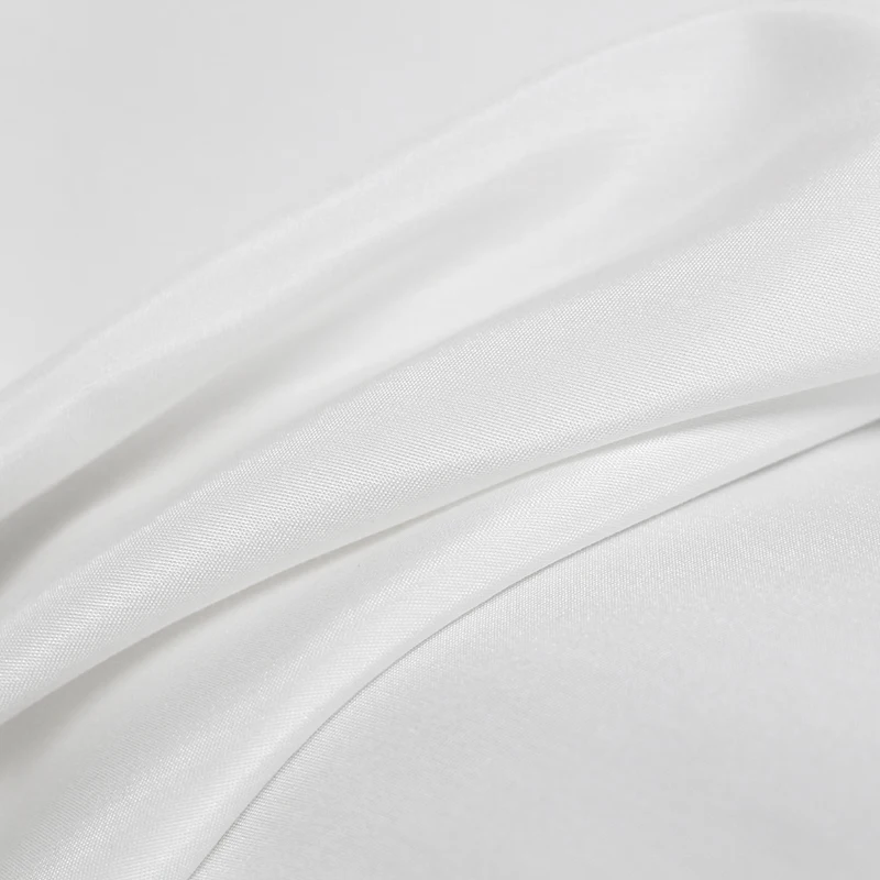45mm Heavy Silk Cotton Fabric in Pure White Color for Women Pants, Dress Suits, and Sewing Cloth - White Waxberry image 3