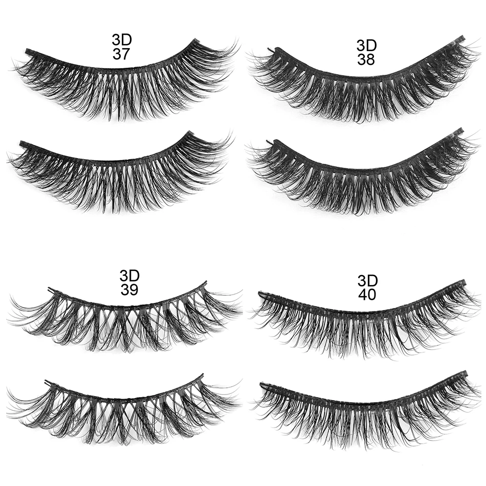 5 пар 3D накладные ресницы из норки натуральные густые длинные инструменты для