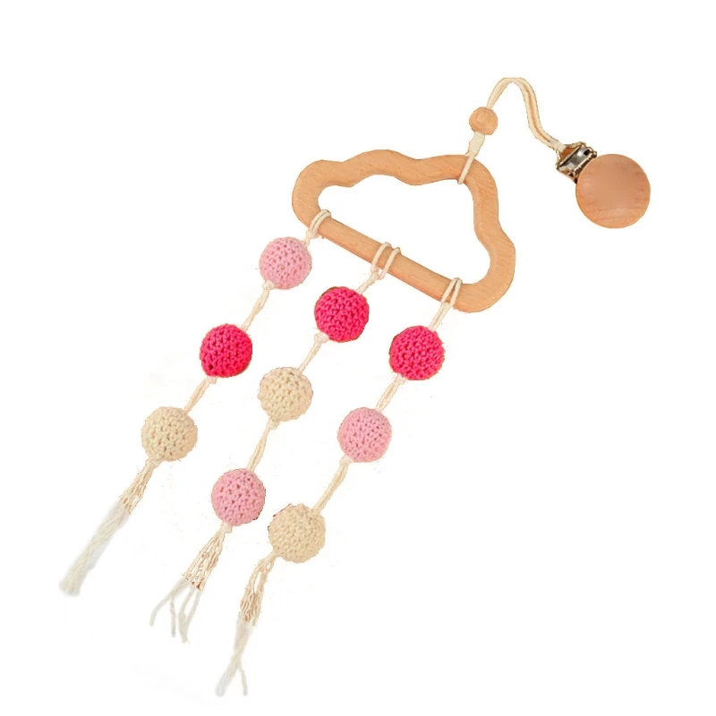 

Baby Stroller Pendant Beech Cloud Tassel Rattle Pacifier Chain Clip Bed Bell Toy