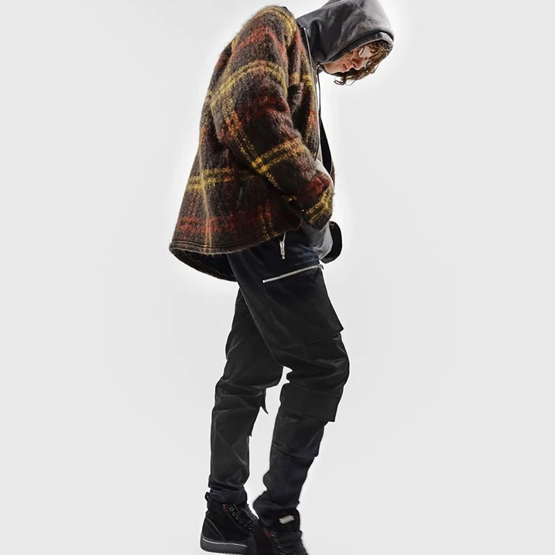 Комбинезон для скейтборда уличная одежда брюки с металлической пряжкой крой Slim