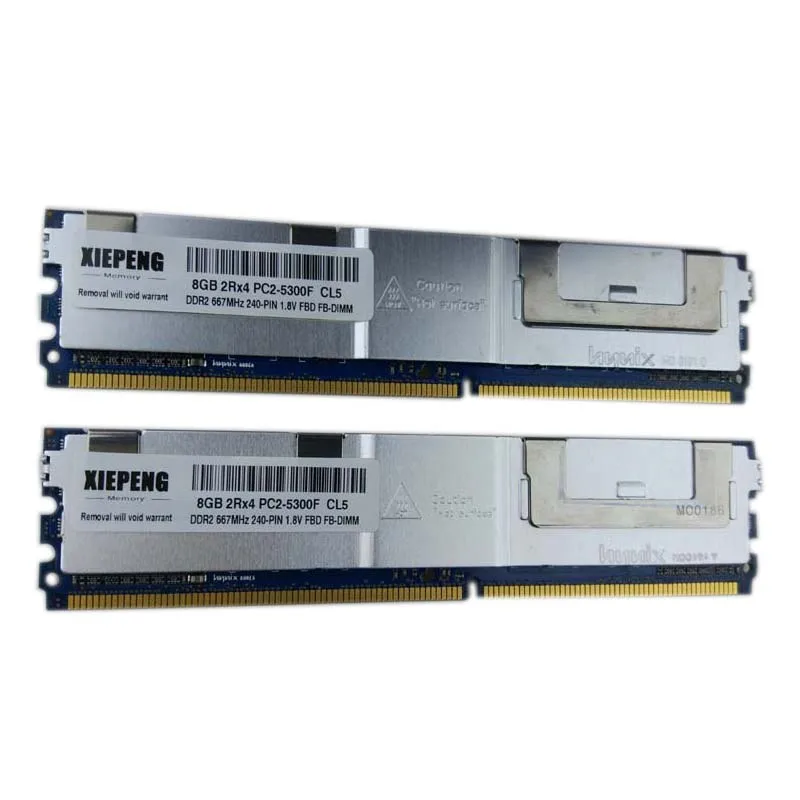 Для Dell PowerEdge 1950 M600 M1000e память 16 Гб (2x8 ГБ) DDR2 ECC FBD полностью буферизованная ОЗУ 4 667