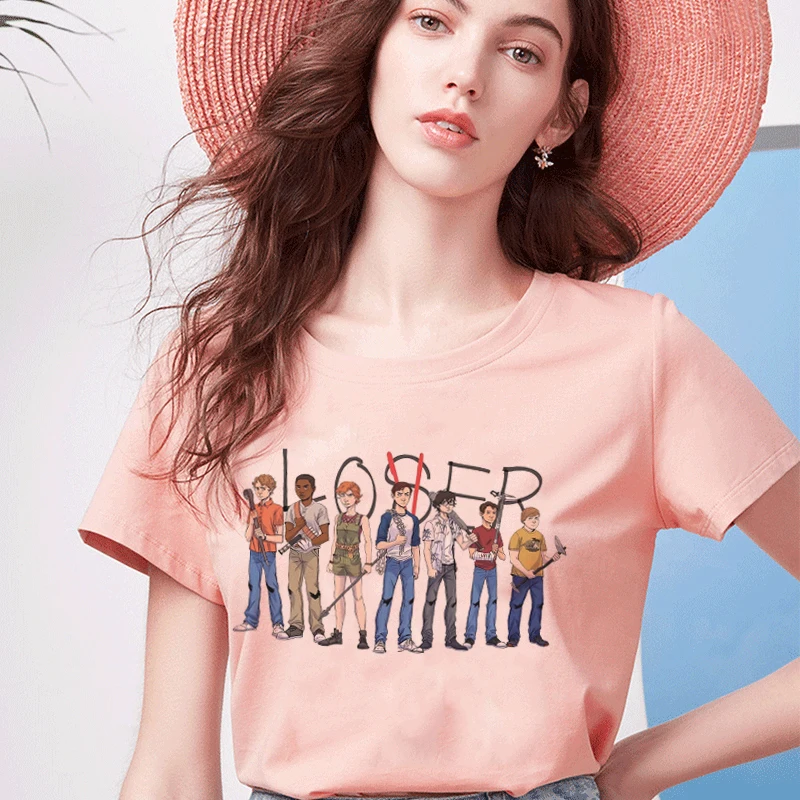 Женская футболка с принтом фильма оно проигравшие коротким рукавом|Футболки| |