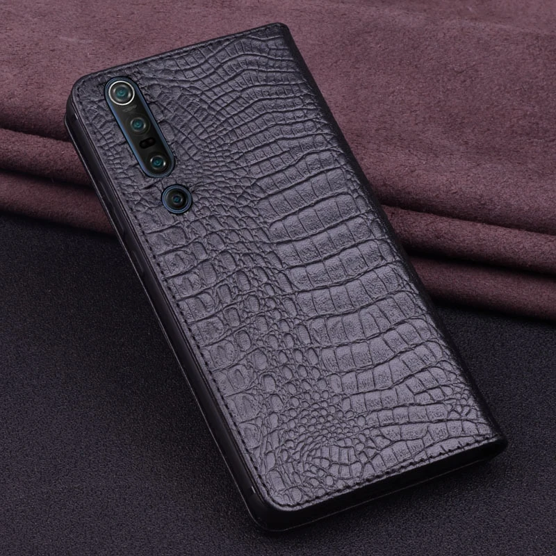 Ультратонкий чехол из натуральной кожи для Xiaomi Mi10 откидной Pro Чехол стоячий