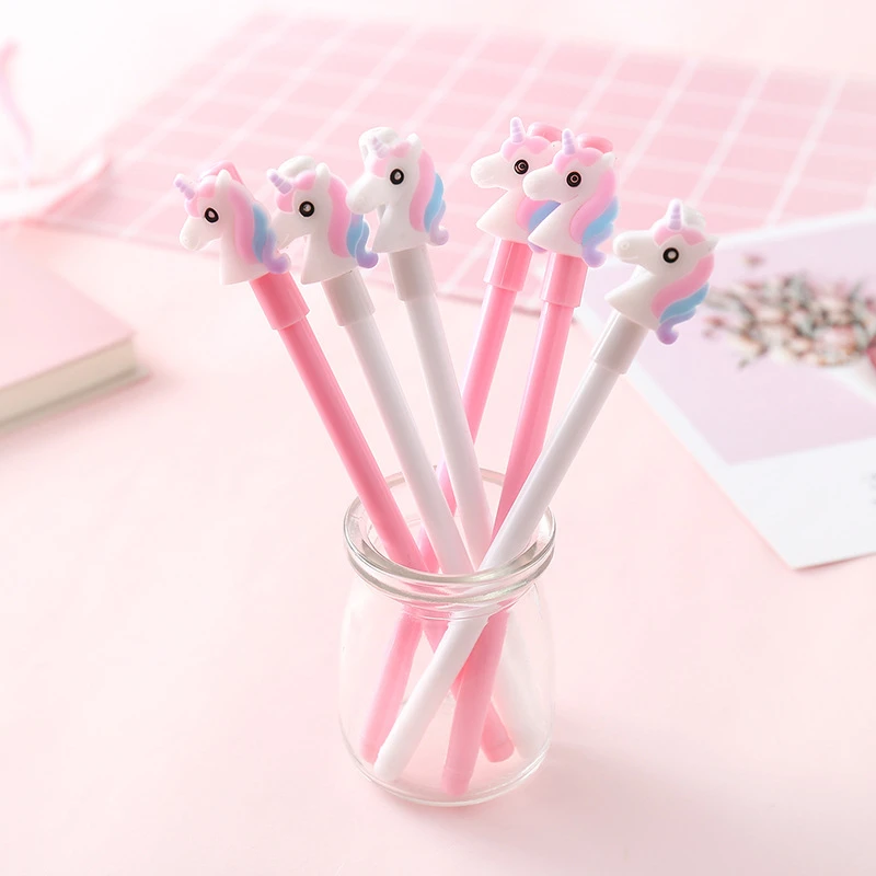 Эллен Брук 1 шт Гелевые Ручки корейский мультфильм Креативный Единорог