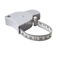 white pvc body fat caliper measuring tape tester lightweight fitness lose weight equipmnet for body building
