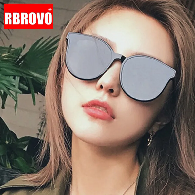 Фото Солнечные очки RBROVO в ретро стиле женские солнцезащитные аксессуары кошачий глаз