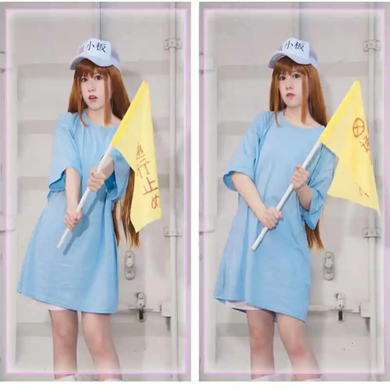 Костюм для косплея cell at Work новый костюм на платформе аниме Hataraku Saibou футболка