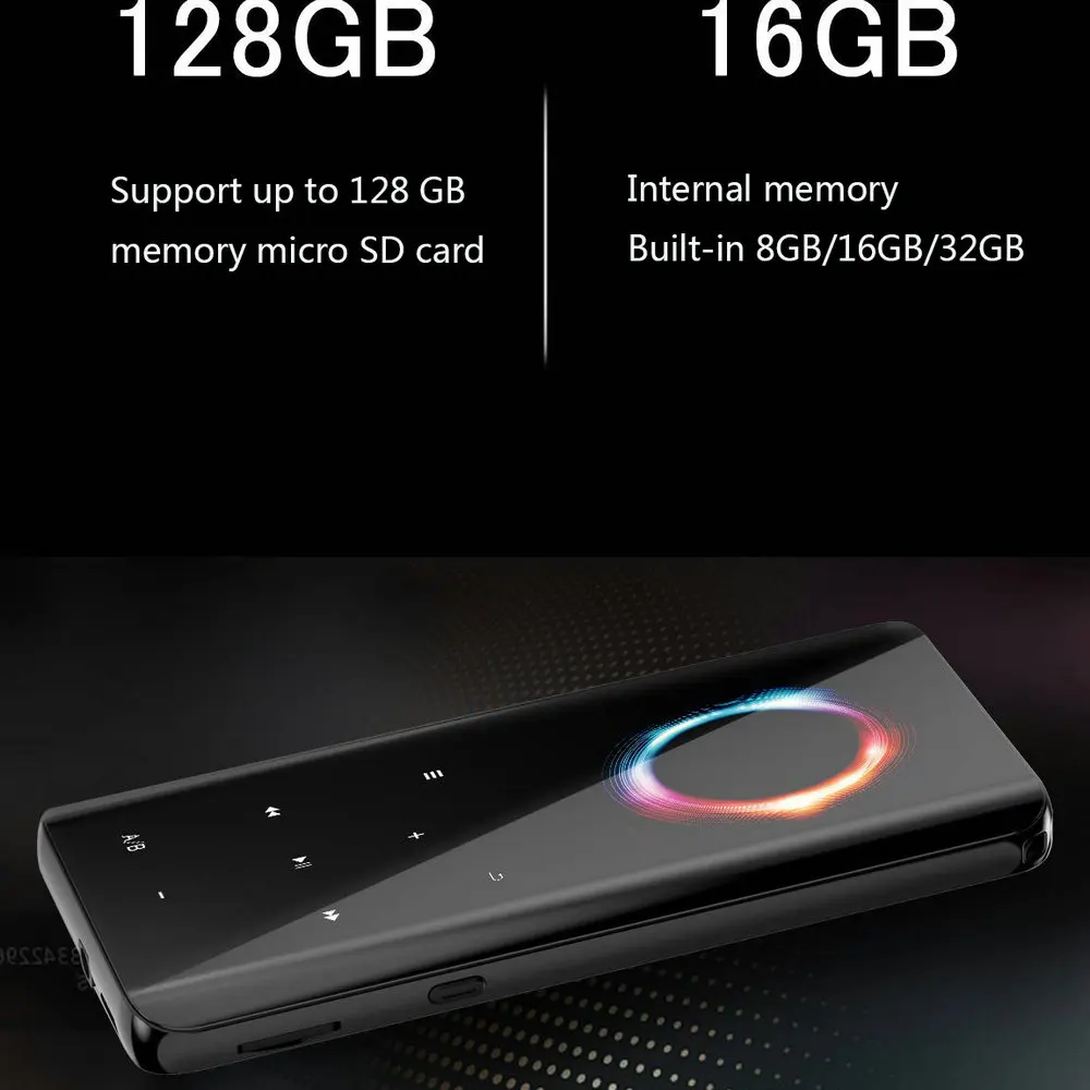Mp4 плеер с Bluetooth 8 ГБ 16 32 музыкальный сенсорной кнопкой FM радио видео