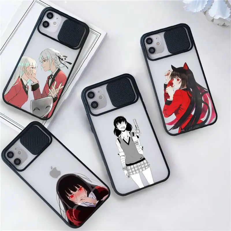 

Kakegurui Jabami Yumeko Phone Case For iPhone 7 8 11 12 X XS XR MINI Pro Max Plus Slide Camera Lens Protection