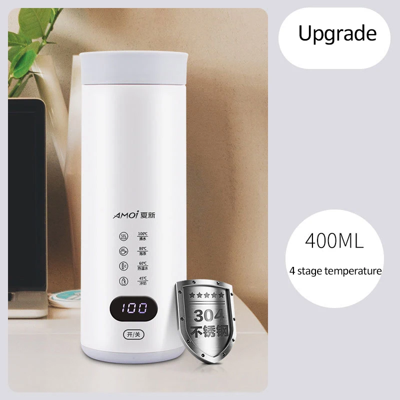 Портативный электрический чайник мини для воды кипящая чашка умный с подогревом