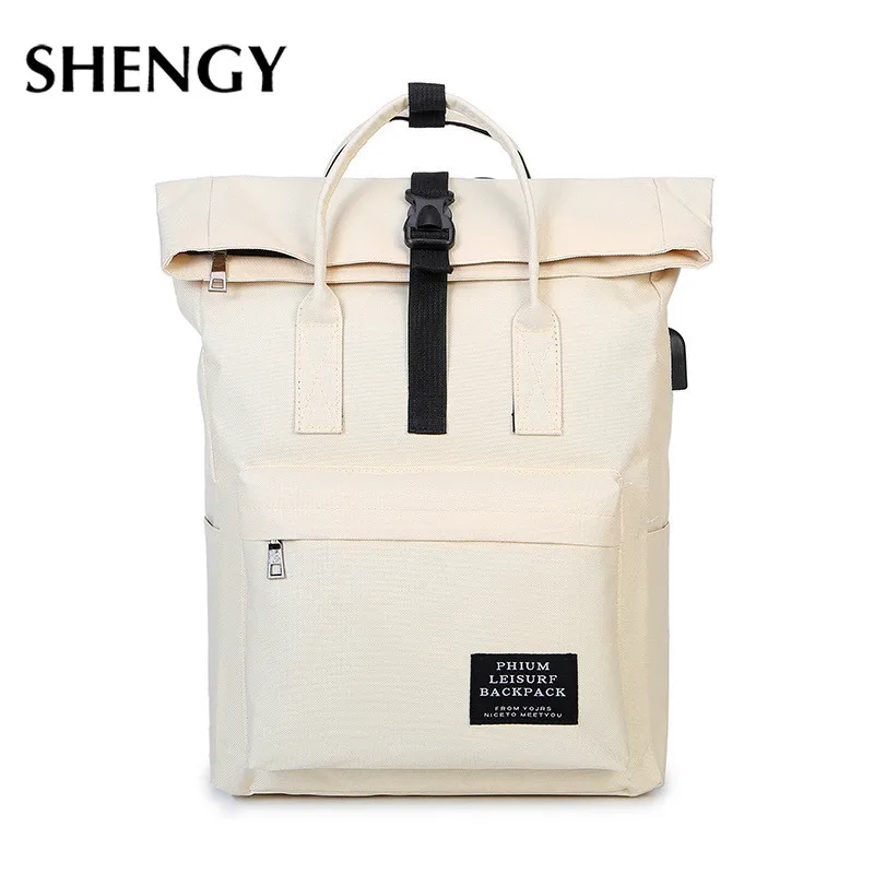 New Women External USB Charge Backpack Canvas Girls Laptop School Bags for Teens | Багаж и сумки