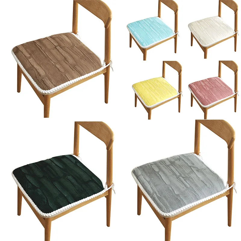 

Seat Cushion Solid Chairs Floor Cushions Pad Square Futon For Office Chair Back Tatami Dining Room Sofa Home Decor 45*45cm/pc