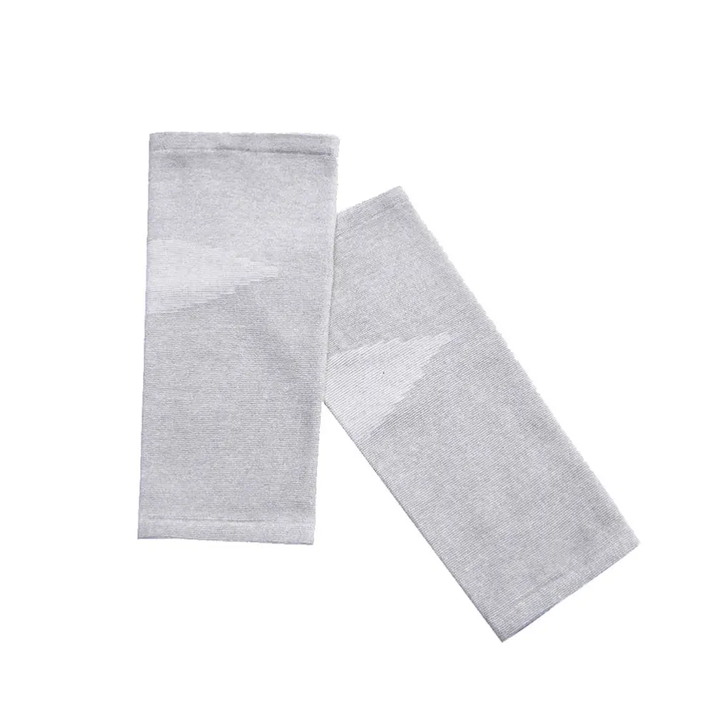 

1 Pair Unisex Winter Proof Sports Bamboo Charcoal Knee Protector Long Leg Sleeves (Light Grey Size)
