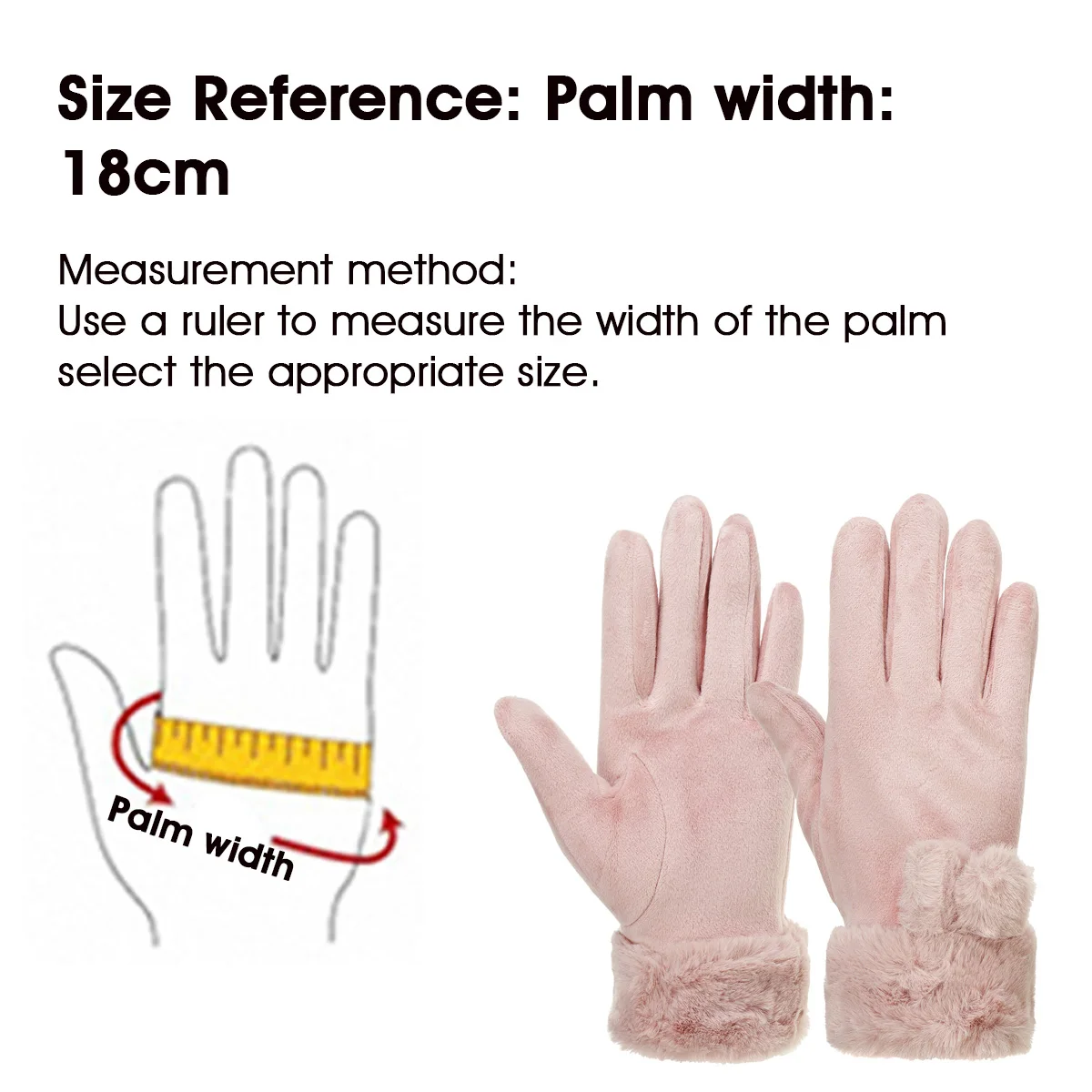 

Outdoor Windproof Ladies Mitten Winter Warm Gloves Touch Screen Gloves Full-finger Thermal Guantes