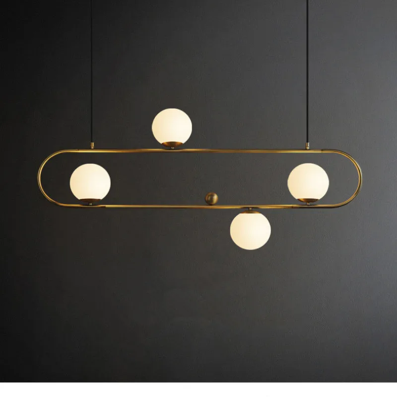 

Nordic Bar LED Pendant lights White Glass Ball Living room Dining room Pendant Lamp Loft Decoration Home Hanging Light Fixture