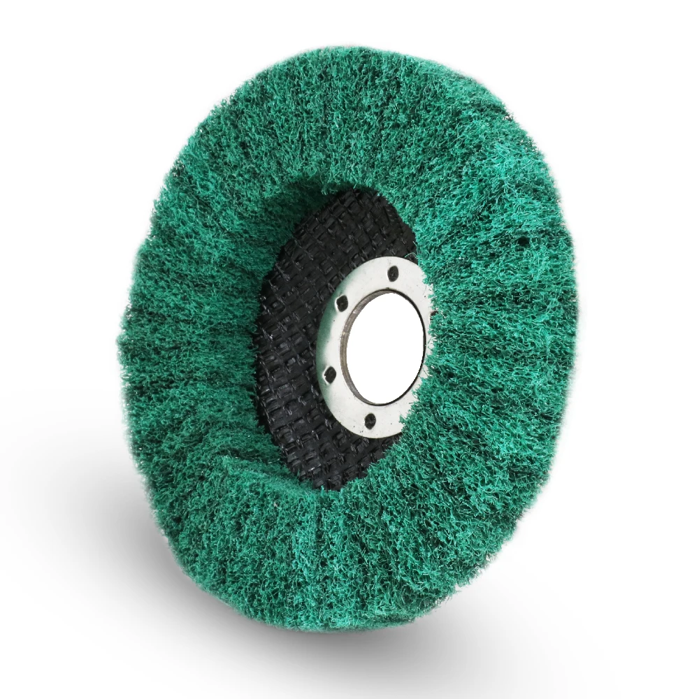 

115mm Nylon Fiber Flap Wheel Disc For Angle Grinder Dremel Accessories Polishing Cleaning 180Grit